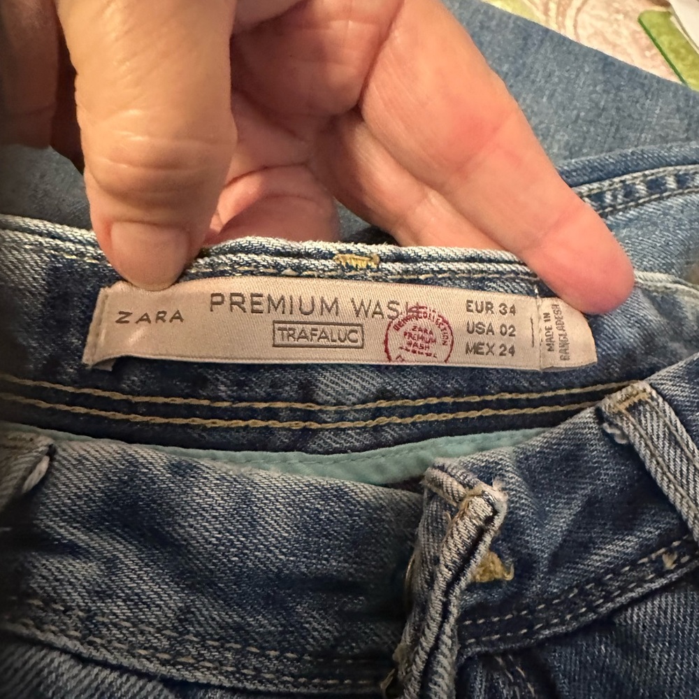 Zara Premium Washed Women’s Denim Jeans - Picture 5 of 5
